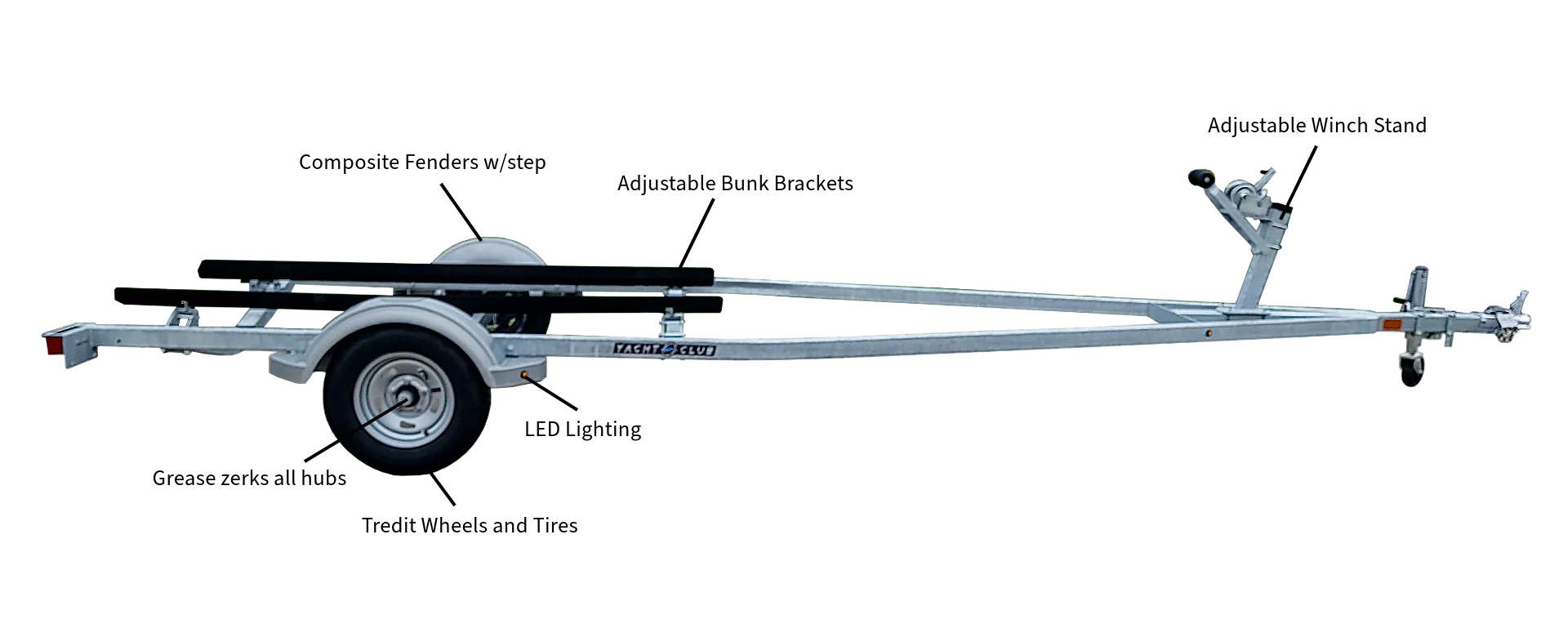 2026 Yacht Club 1612B Boat Trailer